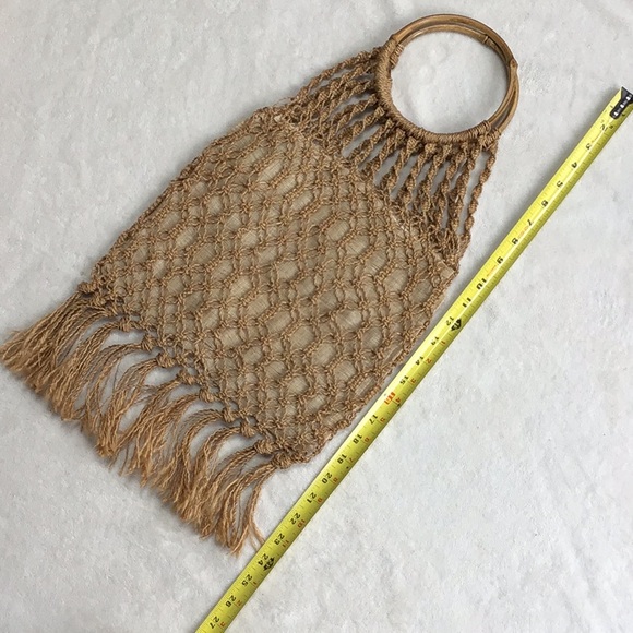 Vintage Jute French Market Bag Pristine Condition - Picture 6 of 8